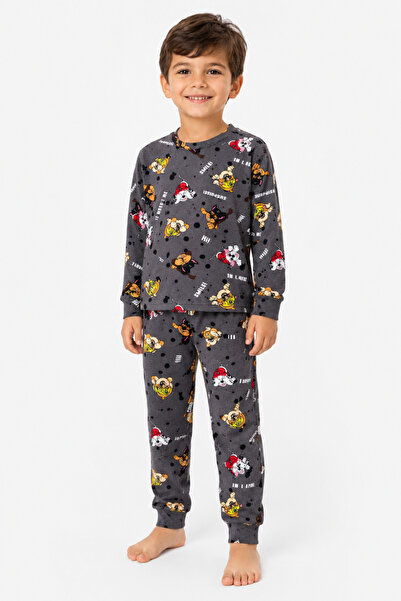 YUMİYUMM Boys' 4-8 Years Old Cute Dogs Patterned 100% Cotton Interlock Fabric...
