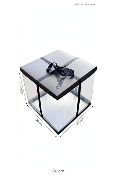 ısp hediye Asedatlı Siyah Çeyiz Kutusu 30*30*20 (1adet)
