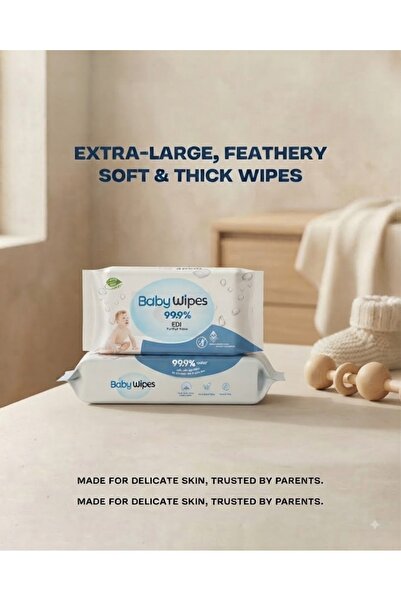 Babywipes WaterWipes Original Plastic Free Baby Wipes,99.9% Water Based Unsce...