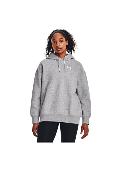 Under Armour ICON Φλις Φούτερ με Κουκούλα OS 1379495-012 Γκρι