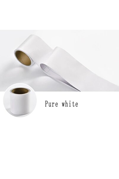 Choice6 5mx10cm Pure white 1PC 5mx10cm PVC Self-adhesive Baseboard Waterproof...