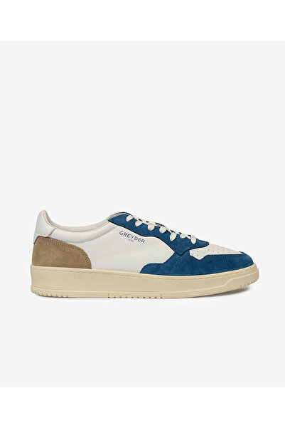 Greyder Erkek Saks Beyaz Hakiki Deri Sneaker Ayakkabı 4Y1SA62609