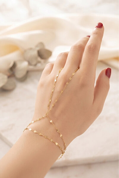 SEVGİLİ TAKI Lip chain gold steel tortoise | 1+ series