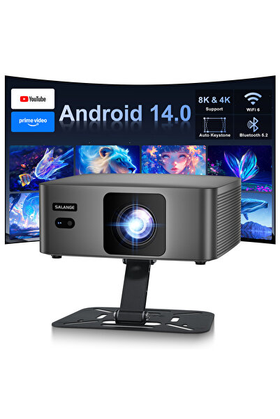 choice2 US Plug P60Pro Salange P60Pro Android 14.0 Smart Projector 8K Support...