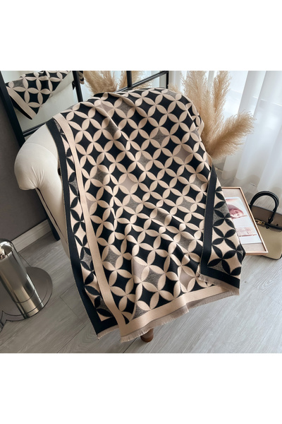 Choice3 black 2025 Winter Cashmere Scarf for Women Shawl Wrap Female Pashmina...