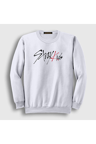 Presmono Unisex bela majica sa logotipom Stray Kids 122723tt