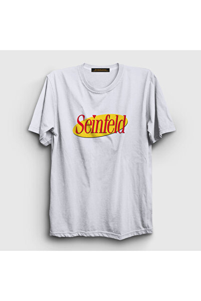 Presmono Unisex beli logo Seinfeld T-shirt 208328tt
