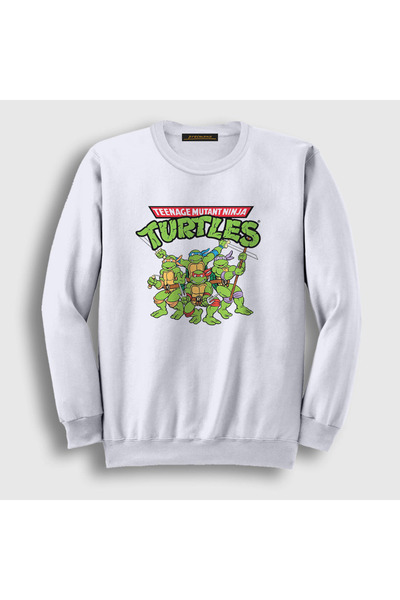 Presmono Unisex beli poster Teenage Mutant Ninja Turtles majica 325970tt
