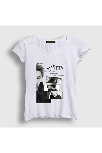Presmono Kadın Beyaz Martin K-Pop Cortis T-Shirt 618295tt