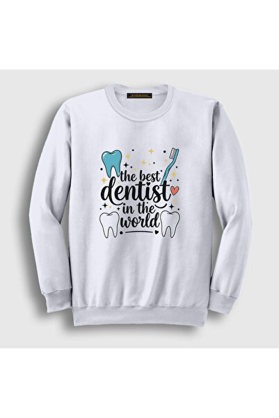 Presmono Unisex White Best Dentist Gift Dentist Dental Sweatshirt 601861Tt