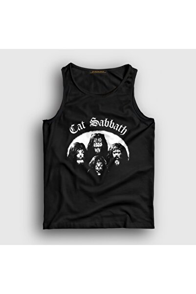 Presmono Unisex crni poster metalni Black Sabbath majica bez rukava 618722tt