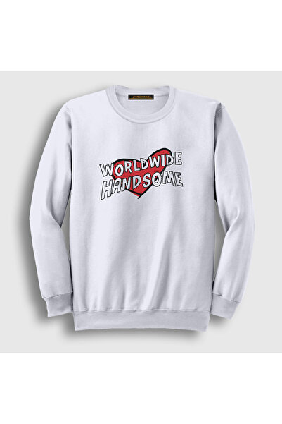 Presmono Unisex White Worldwide Handsome Handsome Gift Jin Bts Sweatshirt 600...