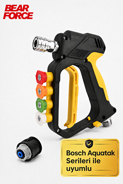 ROBEVE Bear Force Bosch Aquatak Uyumlu Basınçlı Yıkama Tabancası 345 Bar 5000...