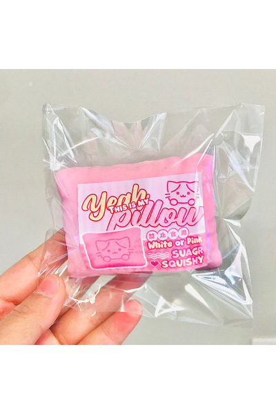 Choice Pink 1pcs Squishy Simulated Cat Pillow Squeeze Toy Soft Stress Relief ...