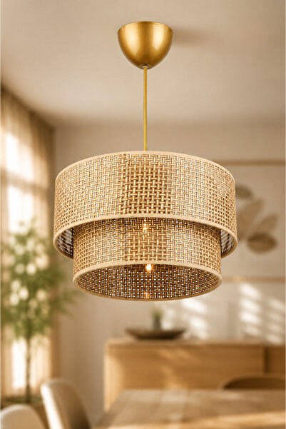 NisaLuce Nisa Luce Pasta Sarkıt - Kahverengi - 70 cm || Avize Modelleri Tekli...