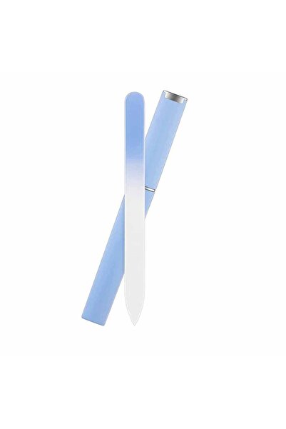 Choice Candy Blue 1/3 Pack Glass Nail File Double Sided Professional Etched F...