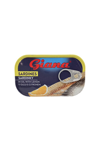 Giana -Sardine in ulei vegetal cu lamaie 125g