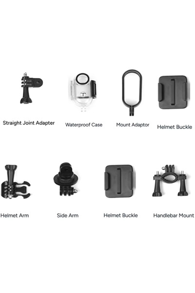 Choice5 black Accessories Kit for Action Camera of H88 Accessory Quick Releas...