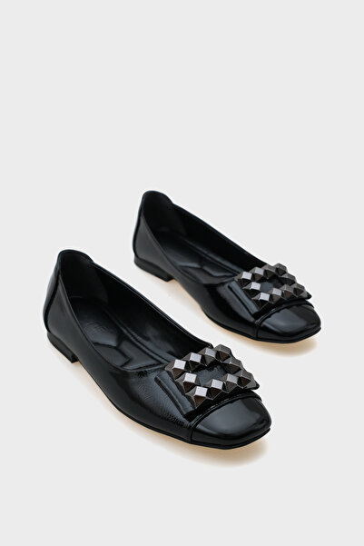 Capone Outfitters Agata 070 Women's Metal Buckle Ballerinas