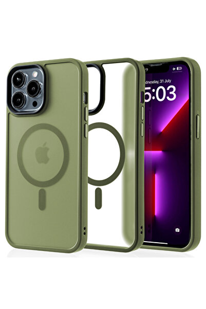 Casey Studios MagSafe case iPhone 13 Pro Max, wireless charging, raised edges...