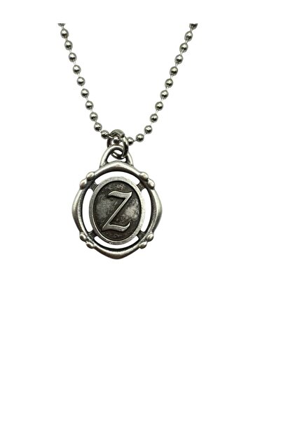 Herşey Nota Z Letter Antique Unisex Necklace – Personal, Elegant, and Origina...