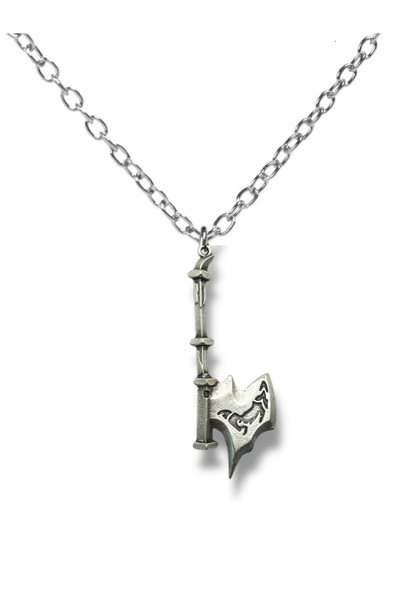 Herşey Nota League of Legends Axe Figured Necklace – Unisex Zamak Plated Fant...