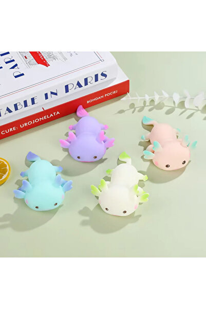 Choice1 Bandai 4Pcs 1/4pcs Axolotl Squeeze Ball Cute Fish Relax Cartoon Antis...