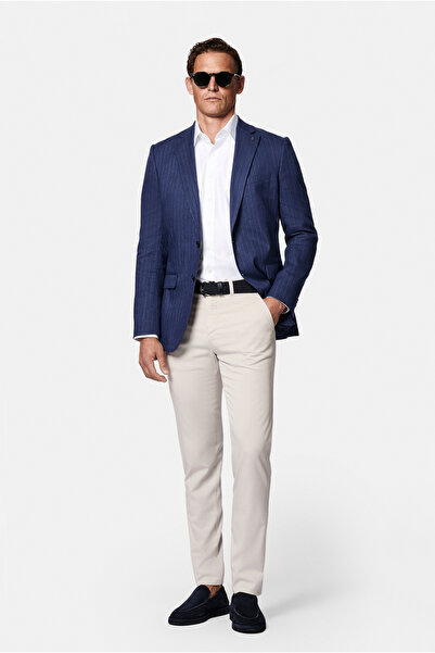 Abdullah Kiğılı Slim Fit Modal Blend Side Pocket Canvas / Chino Trousers