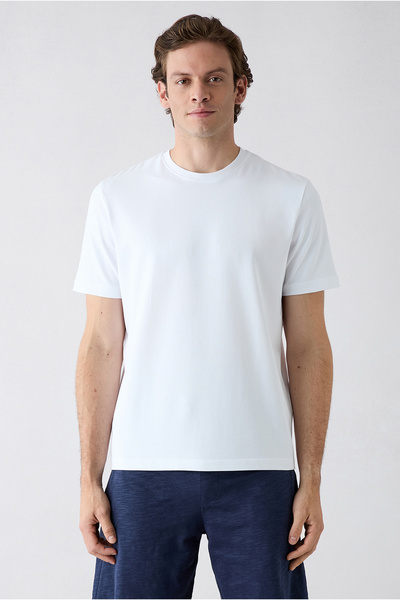 Kiğılı Crew Neck Regular Fit 100% Cotton Basic T-Shirt