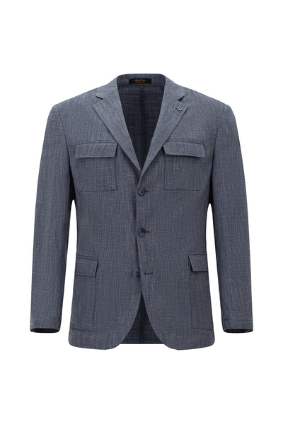 Abdullah Kiğılı 6 Drop Regular Fit Standard Cut Linen Blend Patterned Sports ...