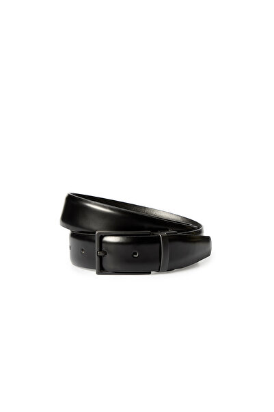 Abdullah Kiğılı Double-Sided Plain Genuine Leather Belt