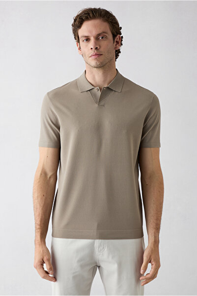Kiğılı Regular Fit Buttoned Polo Collar Knitted T-Shirt