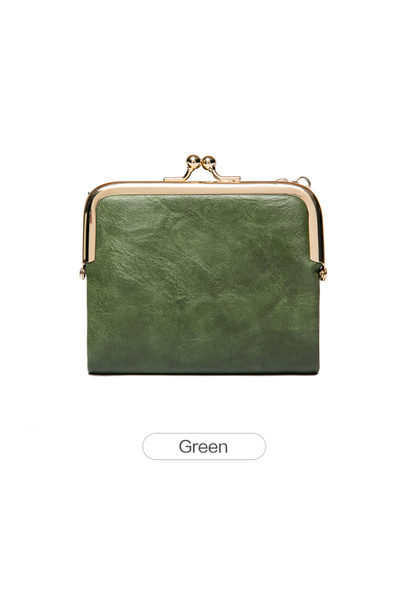 Choice3 QB309-Green New Clip Women's Zero Wallet RetroMulti Functional Double...