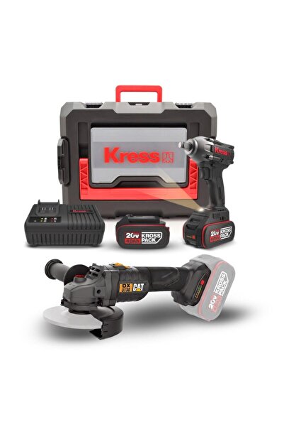 Cat DXKR1SET DX3130B + KUB30.2 18Volt 4.0Ah. Çift Akülü Şarjlı Kömürsüz Profe...