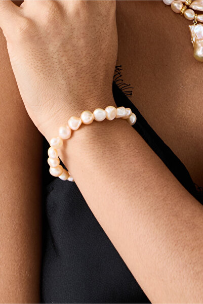 Doğal Gerçek İnci Bileklik Karışık Doğal İnci Tasarımı