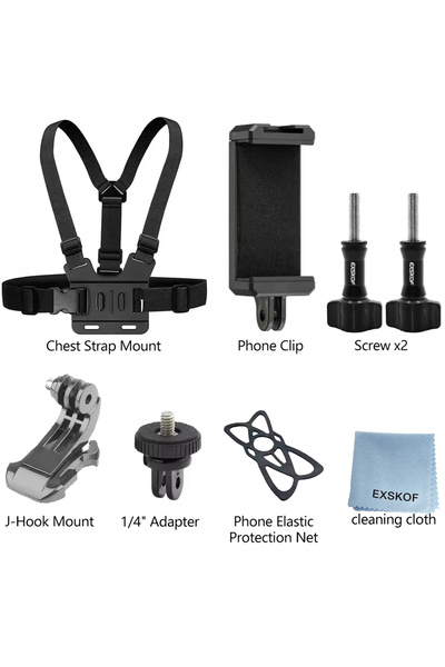 Choice Chest Strap Kit Action Camera Accessories Kit Head Strap Chest Strap M...