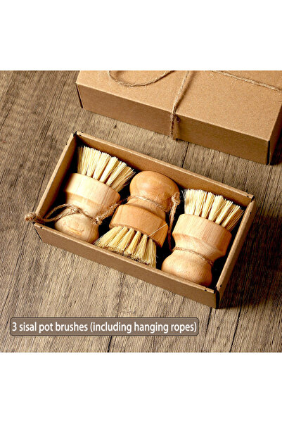 Choice4 3Pcs White brush Kitchen Dishwashing Brush Does Not Damage the Pot, C...