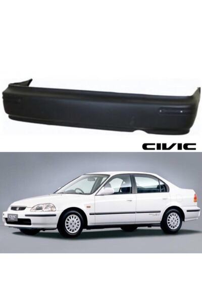 Genel Markalar Honda Cıvıc- Sd- 96-98 Arka Tampon Siyah (BANT DELİKLİ MY) Oem...