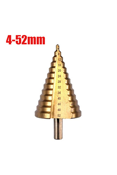 Choice3 4-52mm 4-52mm 4-42mm 4-32mm Step Drill Bit Set Titanium Straight Flut...