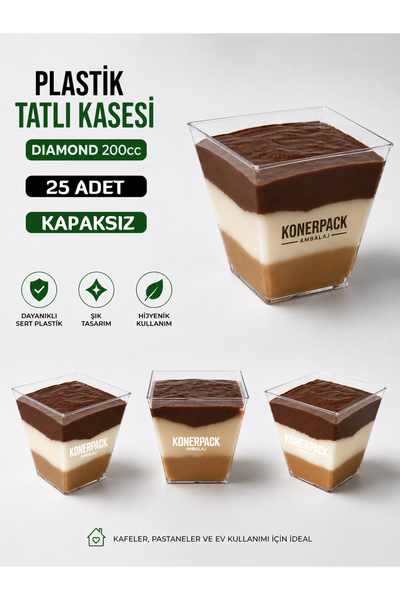 KONERPACK Hard Plastic Dessert Bowl Mica Dessert Bowl Durable and Stylish Pla...