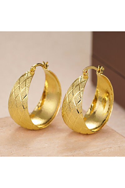 Choice E4479 Huitan Gold Color Women Big Circle Hoop Earrings Luxury Elegant ...