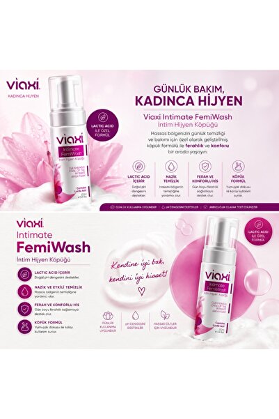 Viaxi Intimate FemiWash 100 ml Özel Kokulu Genital Hjyen Köpüğü