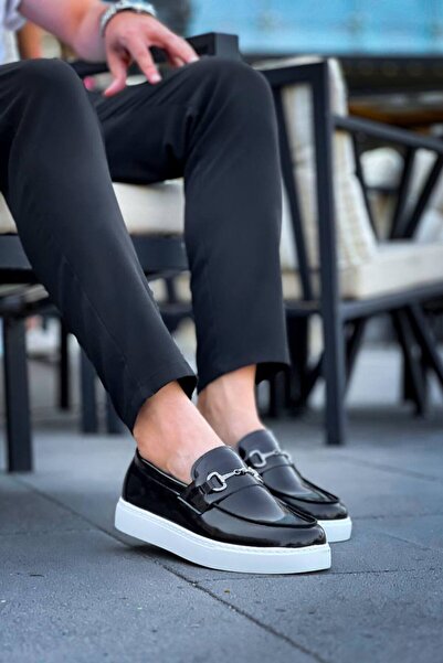 KUBACK Legend is back Kb-027 Kuback Laceless Black Patent Leather g Casual Me...
