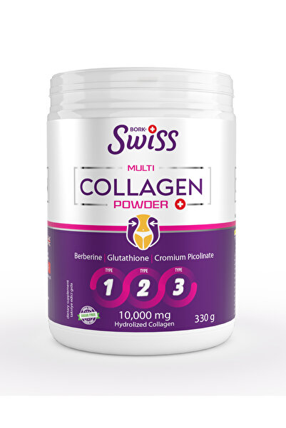 Bork Swiss Natural Multi Collagen 330 g Tip 1-2-3 Kolajen Hyaluronik Asit Vit...