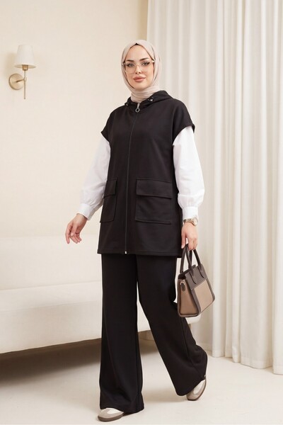 Modamorfo Σετ από χτενισμένο βαμβάκι με 2 κλωστές, με λεπτομέρεια από λάστιχο...