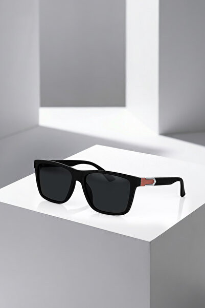Polo Air Polarized Rectangular Frame Men Sunglasses Matte Black Pink Color Pl...