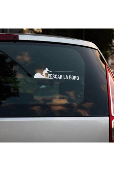 OEM Sticker auto (30cm) - Pescar la bord