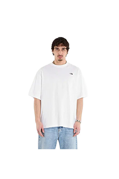 THE NORTH FACE Essential Simple Dome Oversize Erkek Beyaz Outdoor T-Shirt NF0...