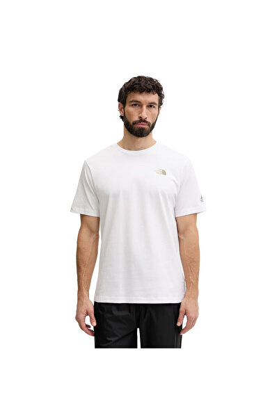 THE NORTH FACE Mountain Athletics Graphic Men's White Outdoor T-Shirt Nf0A8Ga...