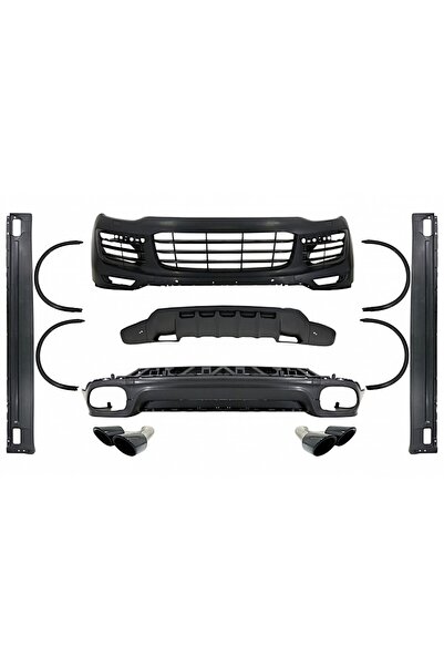 Angels Auto Pachet Exterior cu Tobe Negre compatibil cu Porsche Cayenne Facel...